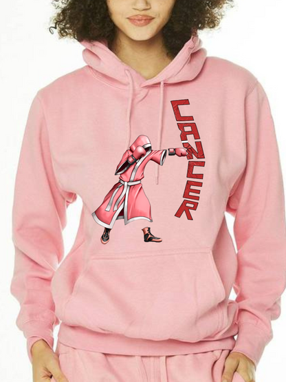 UNISEX "KNOCKOUT CANCER" PINK HOODIE