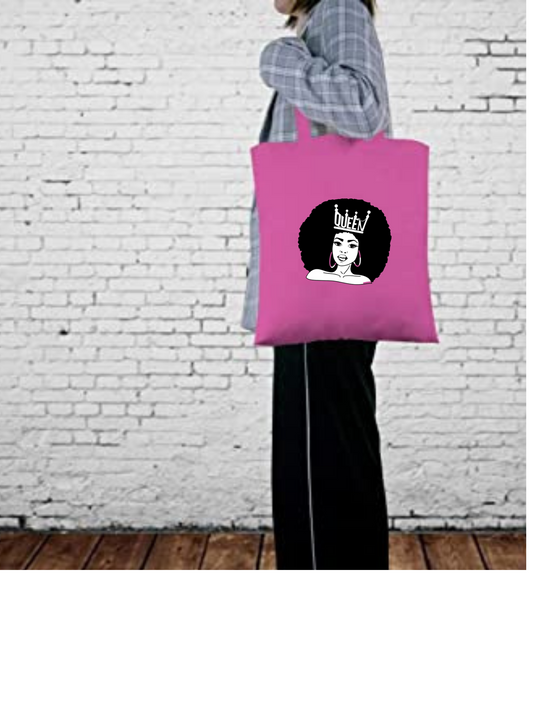 Afro Queen Canvas Tote