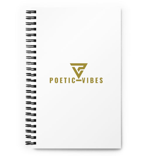 Poetic-Vibes Spiral notebook